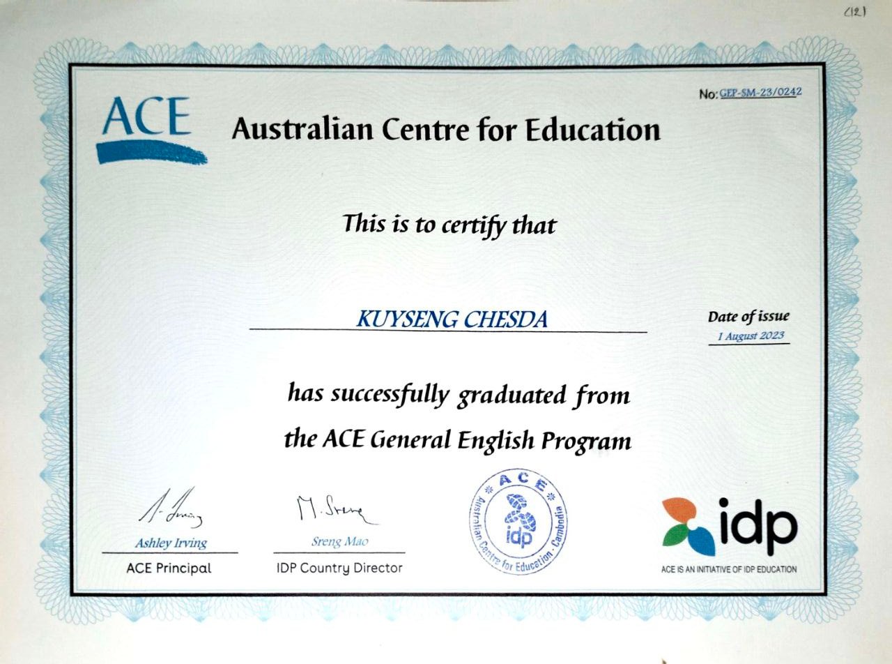 University Life Certificates Certificate