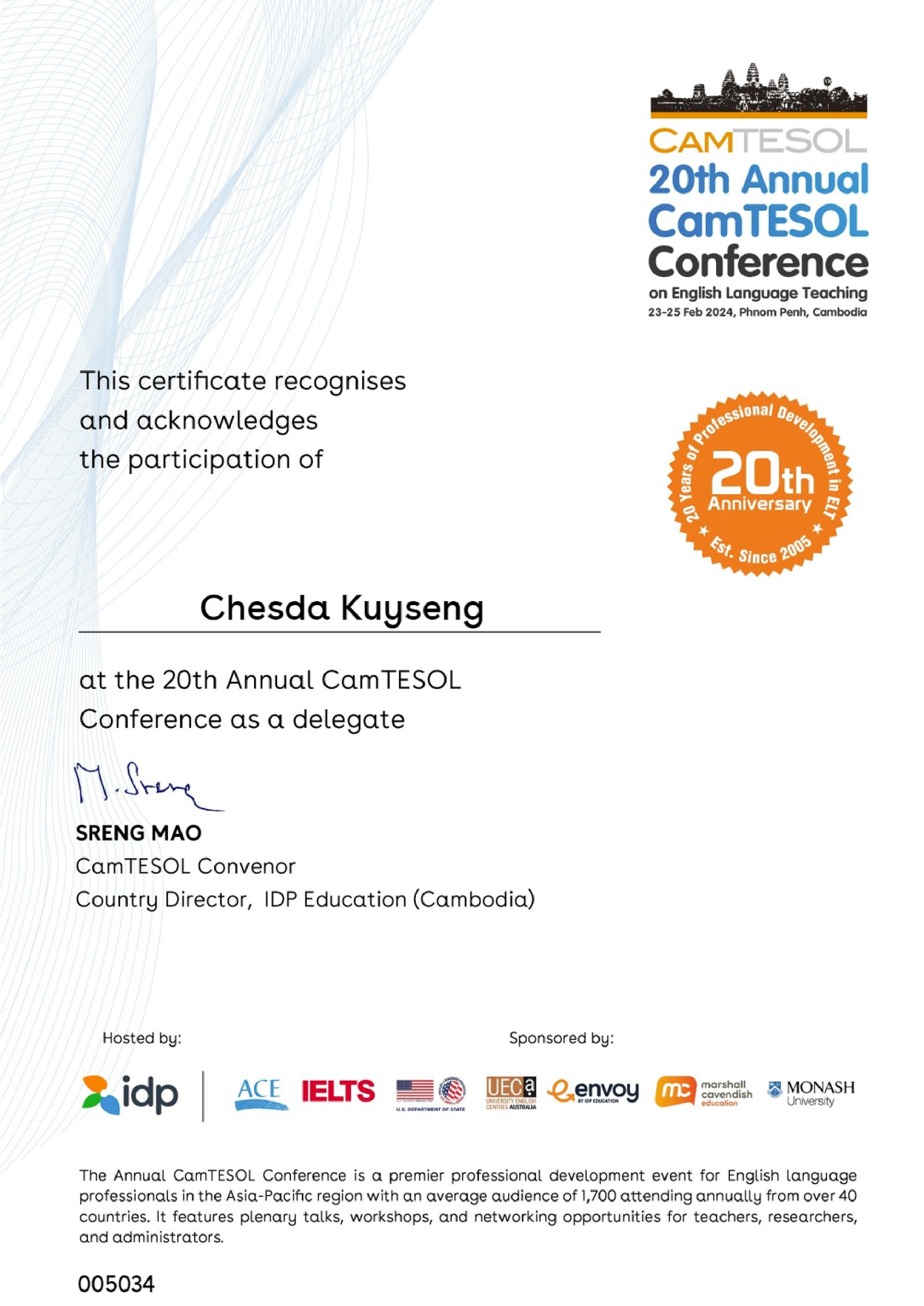 University Life Certificates Certificate